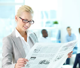 Reading the newspaper, Quelle: Thinkstock-
Photos